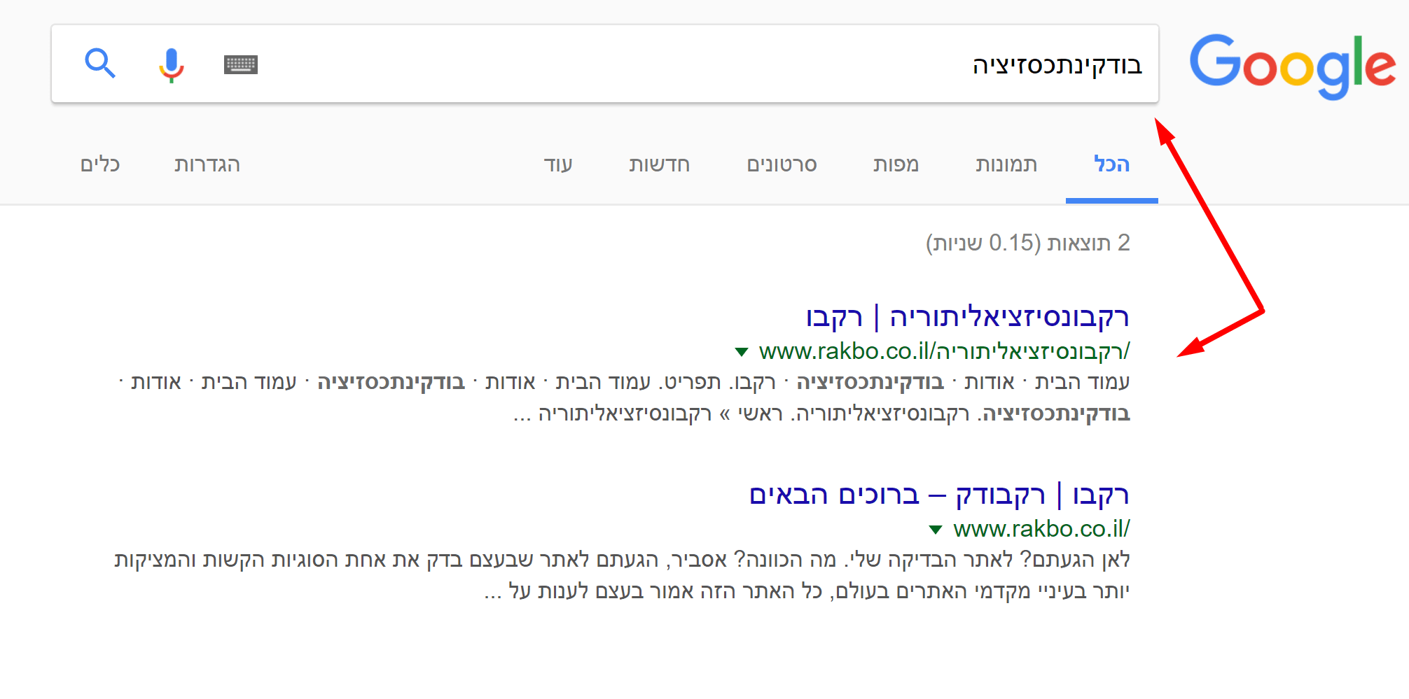 הביטוי המקשר מהתפריט